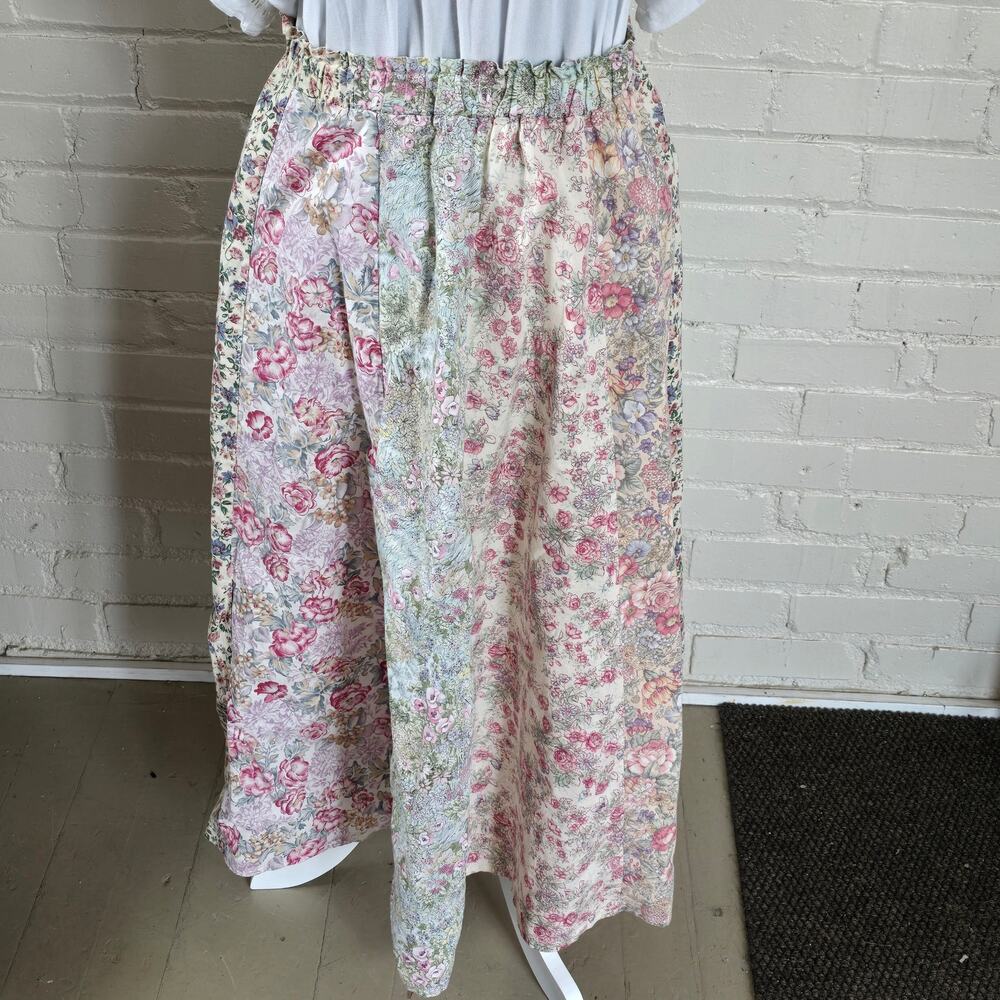 Patchwork Floral Maxi Skirt┃Handmade┃Bohemian, Fairycore, Cottagecore, Artsy - Picture 3 of 7